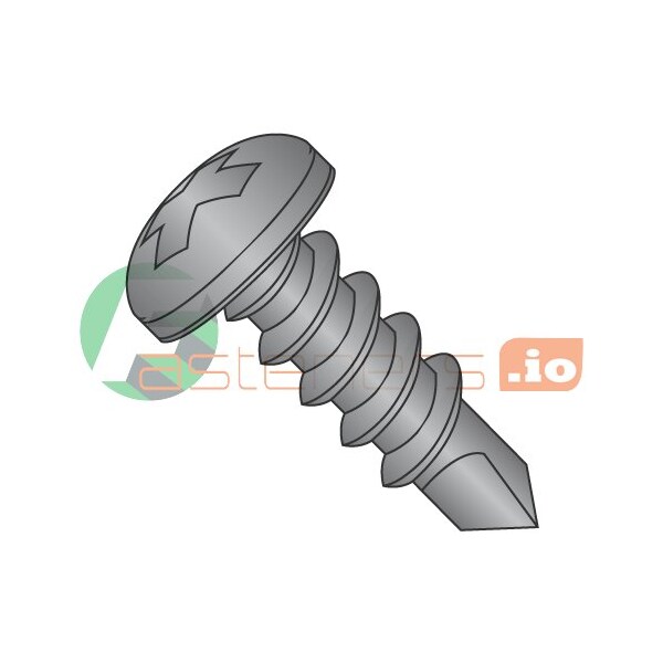 Newport Fasteners Self-Drilling Screw, #6 x 3/4 in, Zinc Plated Steel Pan Head Phillips Drive, 10000 PK 534582 - main